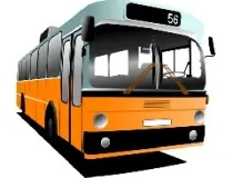Cartoon Bus Puzzle image