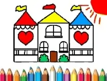 Doll House Coloring Book image