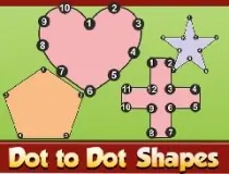 Dot to Dot Shapes Kids Education image