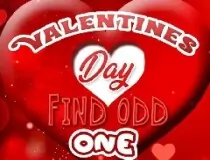 Valentines Day Find Odd One Out image