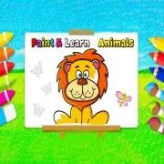 Paint And Learn Animals